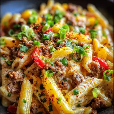 Beef Cheddar Ranch Pasta