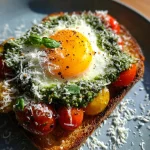Pesto Fried Eggs Topping