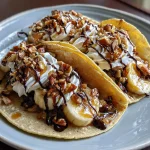 Caramel Banana Nuts Tacos