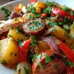 Smoked Sausage Potatoes Skillet