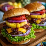 Pineapple Bacon Bbq Burgers