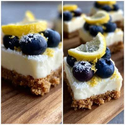 No Bake Lemon Blueberry Bites