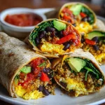 High Protein Breakfast Burritos