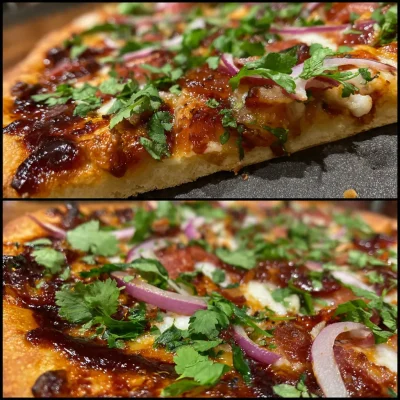 Barbecue Bacon Pizza Smoky