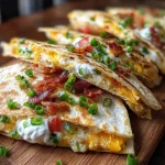 Cheesy Bacon Ranch Quesadilla
