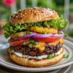 Hawaiian Burgers Teriyaki Pineapple