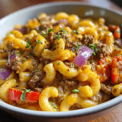 Cheese Steak Hamburger Helper