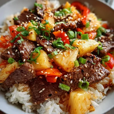 Teriyaki Beef Pineapple Rice