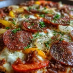 Pepperoni Sausage Beef Pie